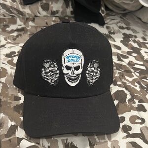 WWE Black Cap with White Logo